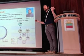 Photo of David Moore speaking at the Helgoland 2025 meeting