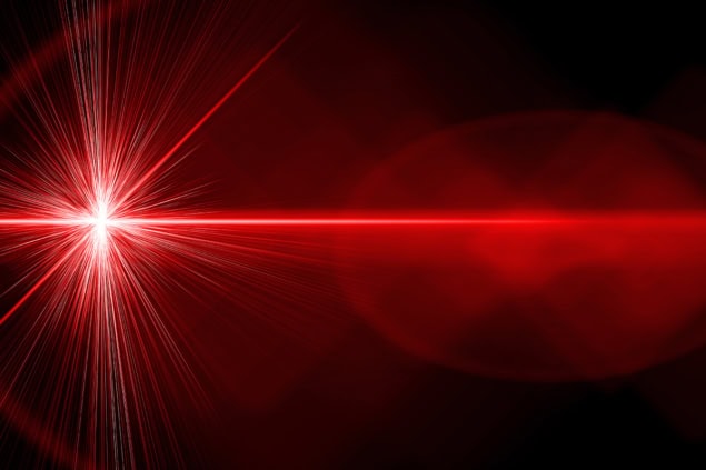 Red laser light Red laser light