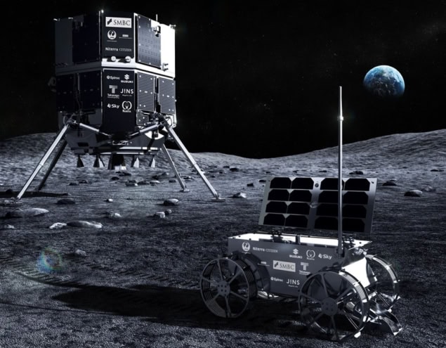 m2-ispace-06-06-2025 Artist's impression of Hakuto-2 lander and rover
