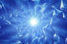 Abstract blue crystals