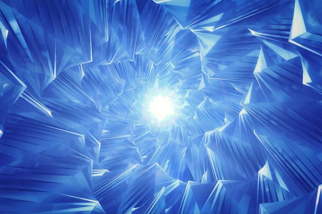 Abstract blue crystals Abstract blue crystals