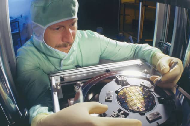 A technician working in a laboratory