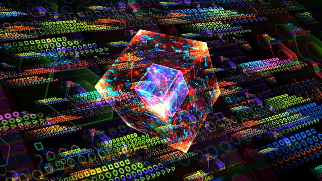 Artist's impression of quantum computing core Artist's impression of quantum computing core