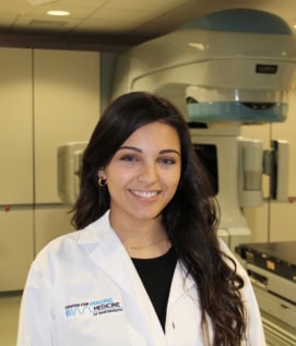 Medical physicist Savannah Decker
