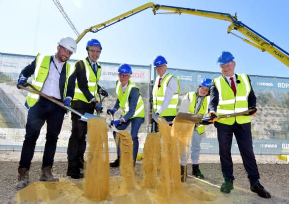 Officials at the ECMWF groudbreaking ceremony