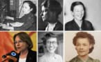 Montage of photos of six women