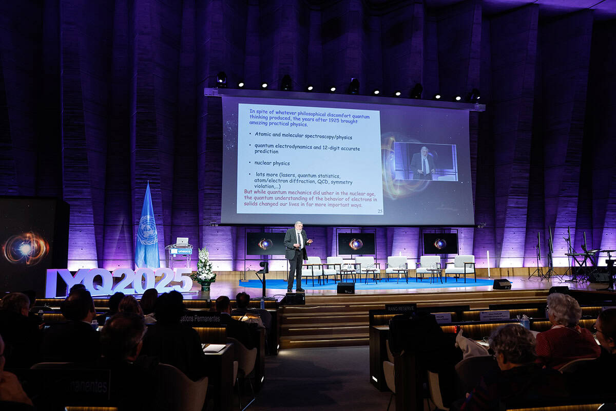 William Phillips at the IYQ 2025 opening ceremony
