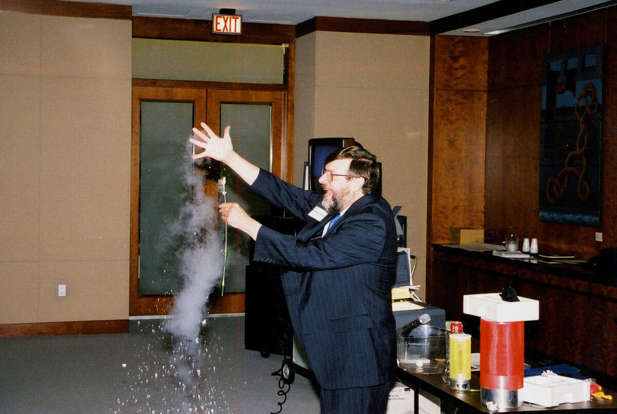 William Phillips performing a demo