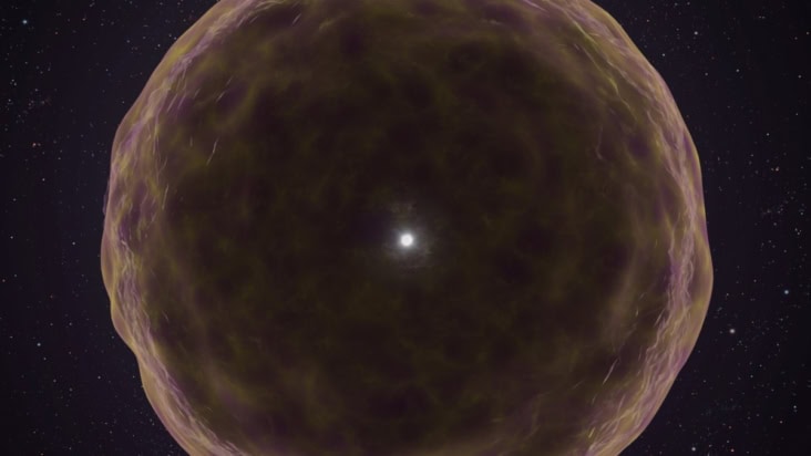 Artist's impression of a stripped star