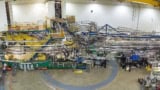 Photo of Experimental Hall A at Jefferson Lab