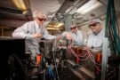 Researchers inspect the new laser-driven FEL