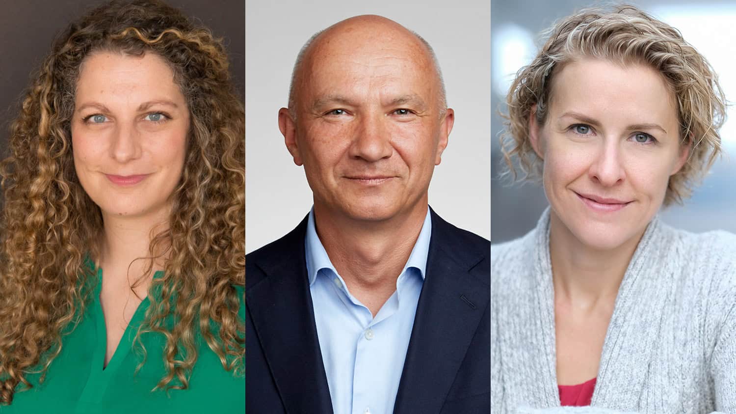 Elise Crull, Artur Ekert and Stephanie Simmons