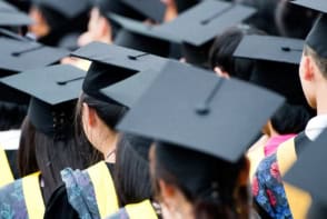 univeristy students at graduation
