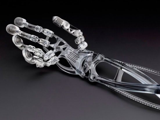 A 3D-printed prosthetic arm