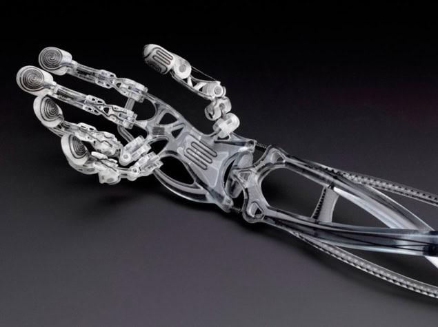 A 3D-printed prosthetic arm