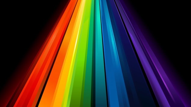 Artist's impression of a light spectrum Artist's impression of a light spectrum