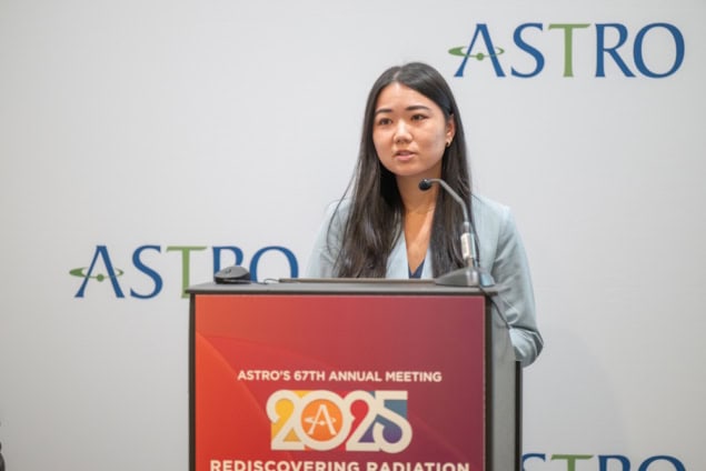 Shannon Jiang at ASTRO 2025