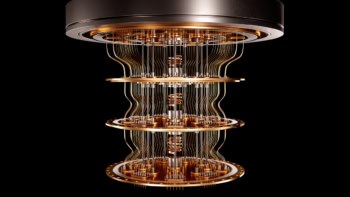 Illustration of a quantum computer