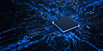 Illustration of a printed-circuit board