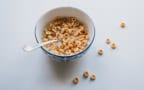 Bowl of Cheerios and milk