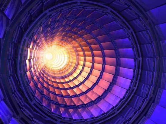 View inside a collider