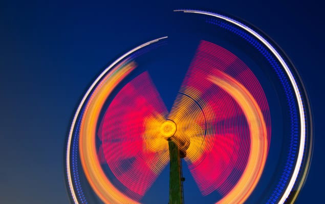 Spinning fairground ride