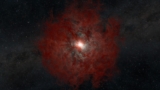 Illustration of a newly-formed black hole