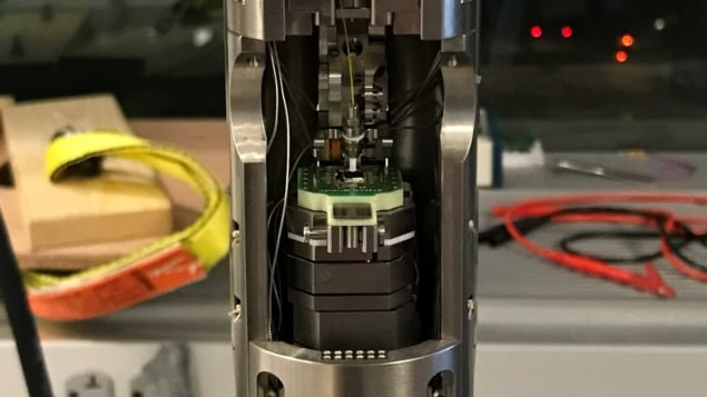 Photo of Columbia's magnetic force microscope