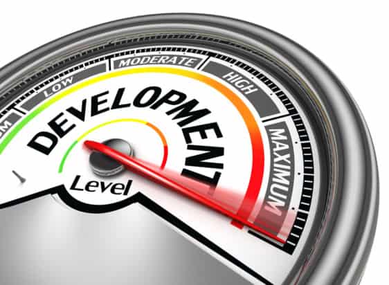 Graphic image of an development dial