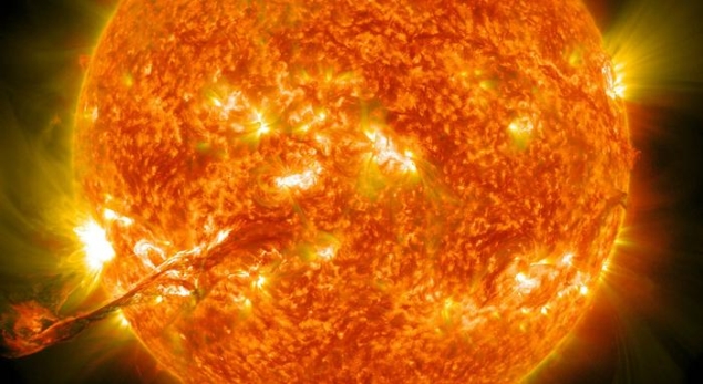 A coronal mass ejection