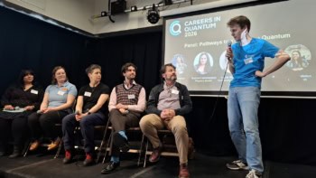 Photo of panel debate at Careers in Quantum Bristol University