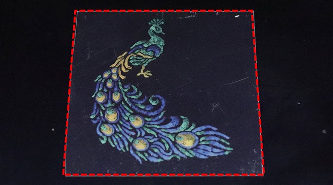 Image printed with structural colour ink