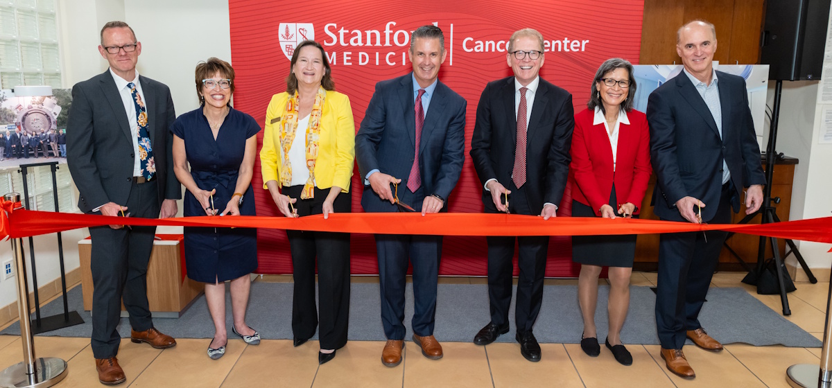 Ribbon-cutting ceremony at Stanford Medicine Cancer Center