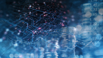 Illustration of quantum and business concepts