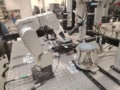 Robotic arm on a lab bench