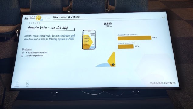 Final vote at the ESTRO debate