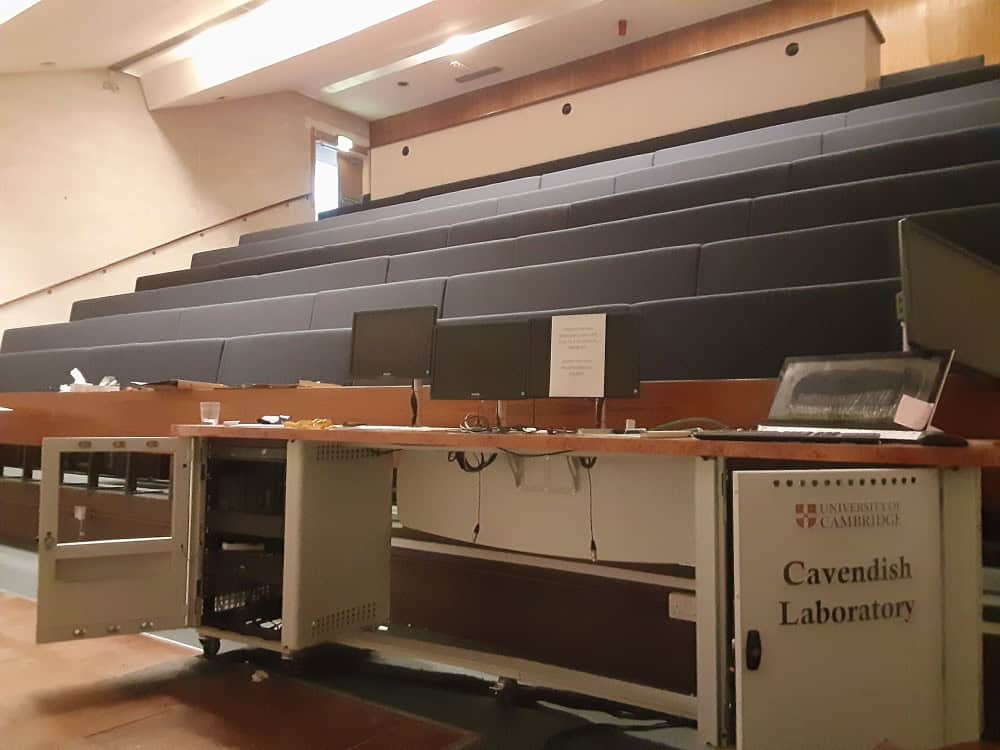 lecture theatre at the Cavendish