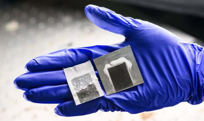 Superwicking black metal panel for solar-powered desalination