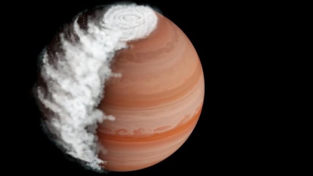Artistic representation of the exoplanet WASP-94A b