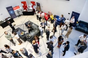 People gathered at a meeting