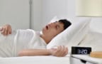Man asleep and snoring
