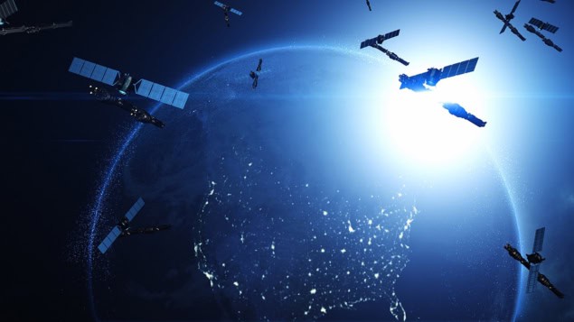 Satellites around Earth