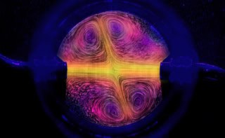 Flows of water coming into a reverse sprinkler