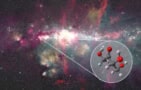 Composite image showing erythrulose in an interstellar gas cloud