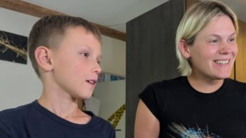 Photo of Katia Moskvitch and her son Kai