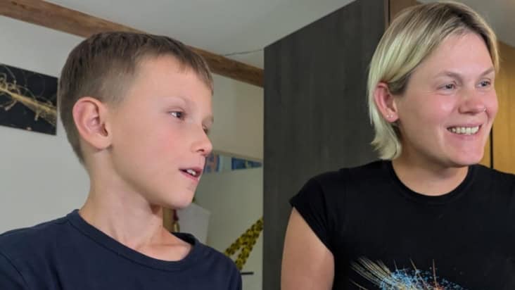 Photo of Katia Moskvitch and her son Kai