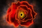 Artist's impression of a little red dot