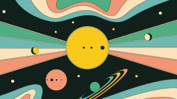 Abstract space geometric pattern