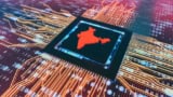 Map of India inside a computer chip