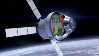 Testing the AstroRad vest inside the Orion spacecraft